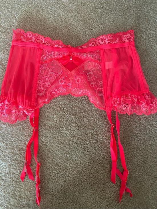 Victoria's Secret Other - Victoria’s Secret size medium hot pink lace trimmed garter